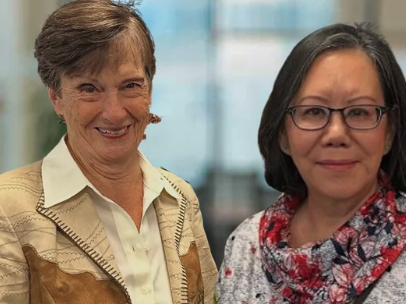 Mitzi Wyman with Nancy Kline